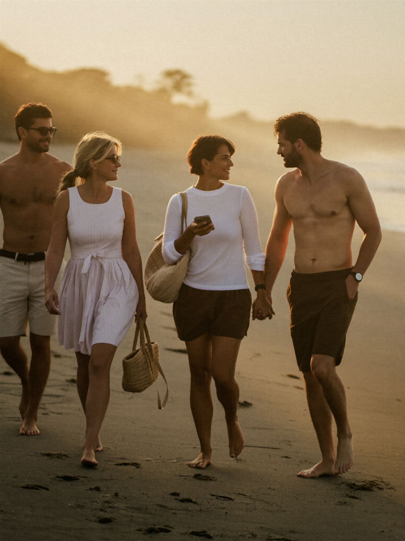 Sunrise beach walk