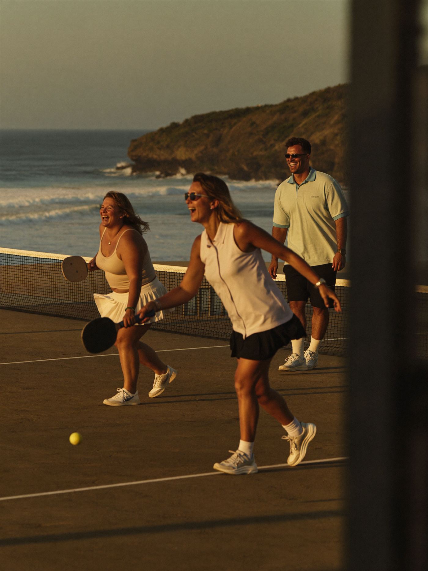 Pickleball on court
