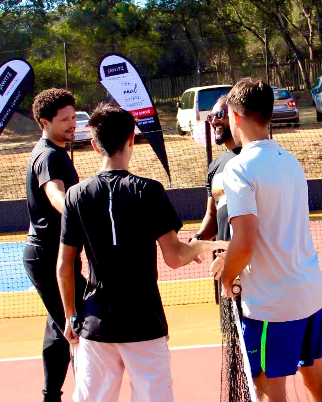 Founding players, courtside