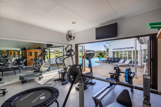 The fully equipped gym